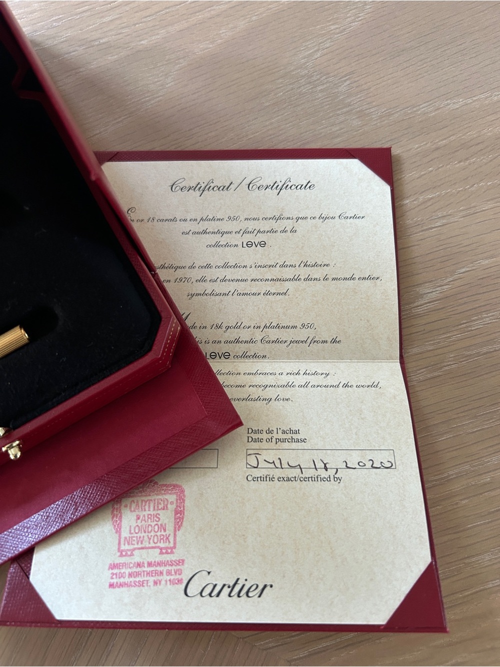 Cartier 18k Gold Love Bracelet 16cm - Picture 3 of 3